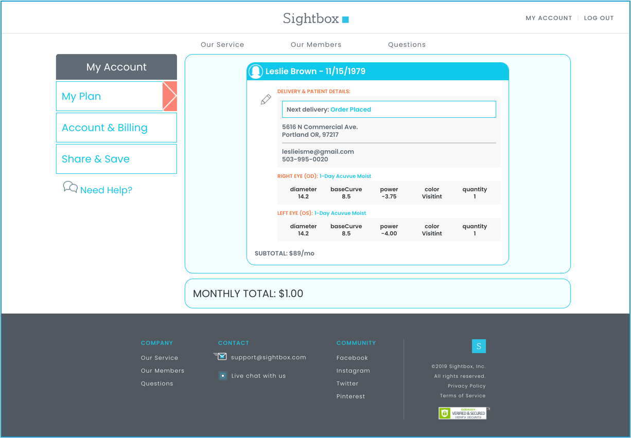 sightbox before UI